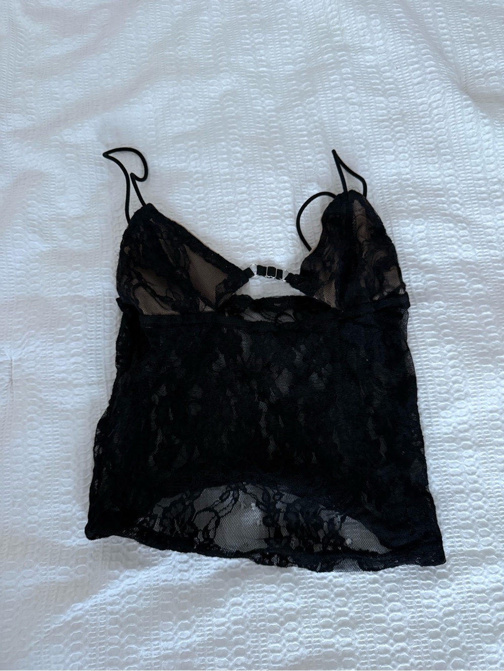 Black Lace Cami Tank Top